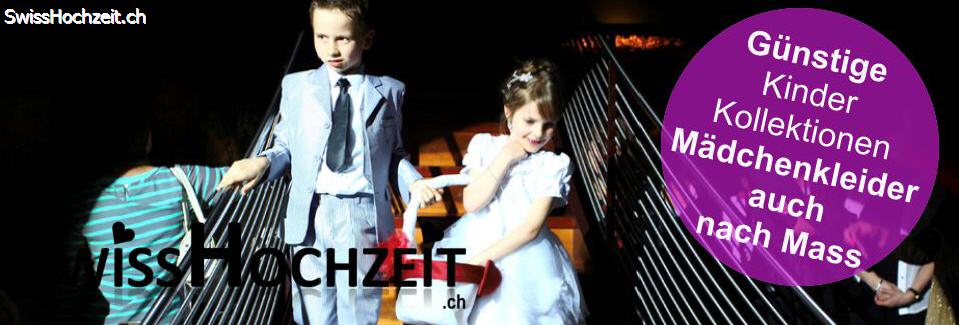 Kinder Swisshochzeit Braut Festmode Design